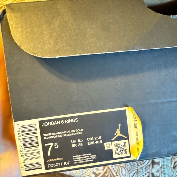 Nike Air Jordan 6 rings (7.5) - Picture 8 of 11